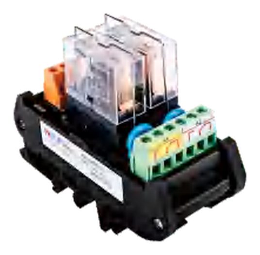 Wide-Base Power Relay Modules (1NO 1NC)